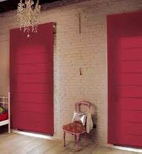 Estor plegable varillas rojo